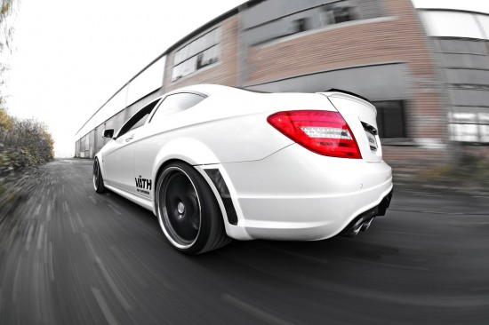 Vath says that the extra muscle helps the C63 AMG Coupe trim the 0 to